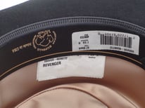 Vintage Black Stetson Revenger 4X Buffalo Felt Cowboy Hat