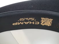 Champ Hats Kasmir Finish Black Fur Felt Trilby Fedora Hat