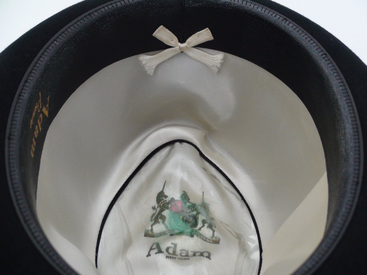 Adam Hats Premier Black Fur Felt Fedora Hat
