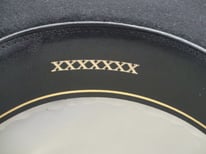 Vintage Biltmore Black 7x Flat Brim Cowboy Hat Size 7" (56)