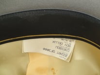 Stetson Royal De Luxe BOGART Caribou Gray Fur Felt Fedora Hat Size 7 1/8" Long Oval