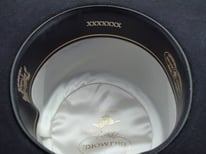 Vintage Biltmore Black 7x Flat Brim Cowboy Hat Size 7" (56)