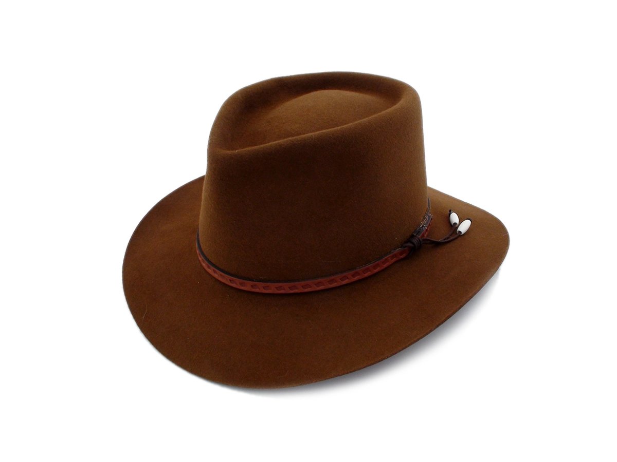 Smithbilt Hats Short Brim Cowboy Hat Whisky Color Western Fedora