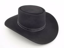 Vintage Black Stetson Revenger 4X Buffalo Felt Cowboy Hat
