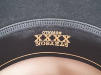 Vintage Black Stetson Revenger 4X Buffalo Felt Cowboy Hat