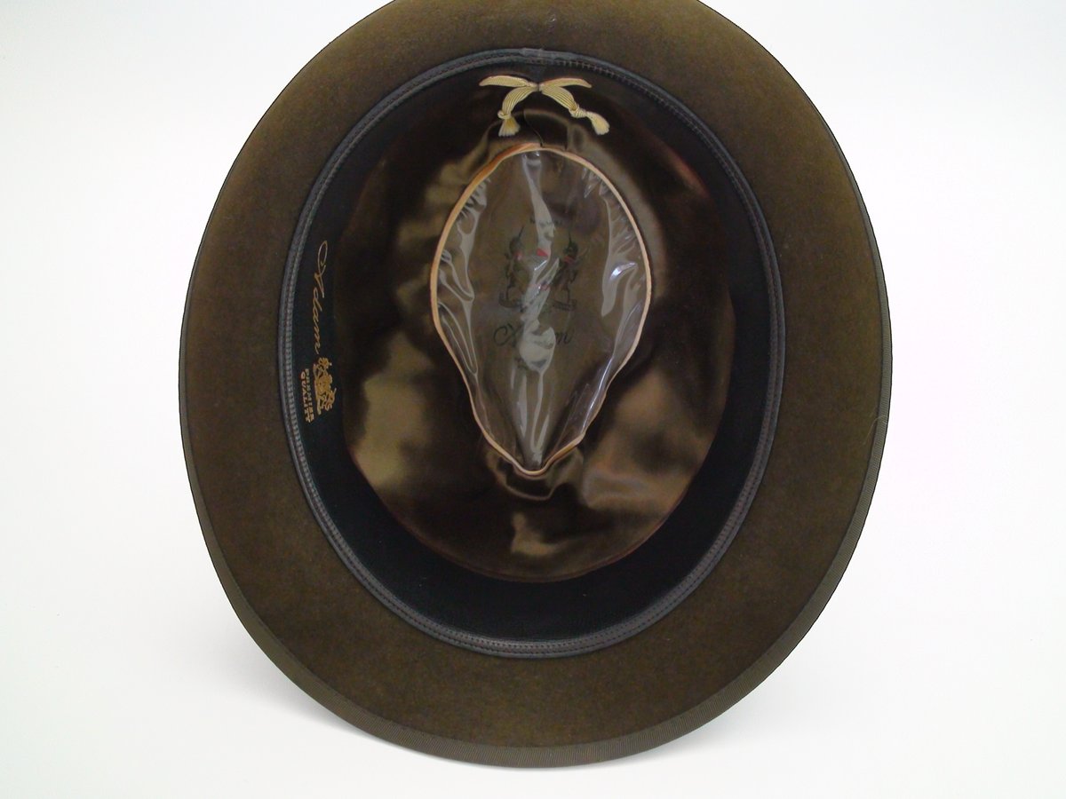 Adam Hats Premier Quality Brown Fur Felt Fedora Hat