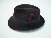 Vintage Premier Quality Knox New York Fedora in Black