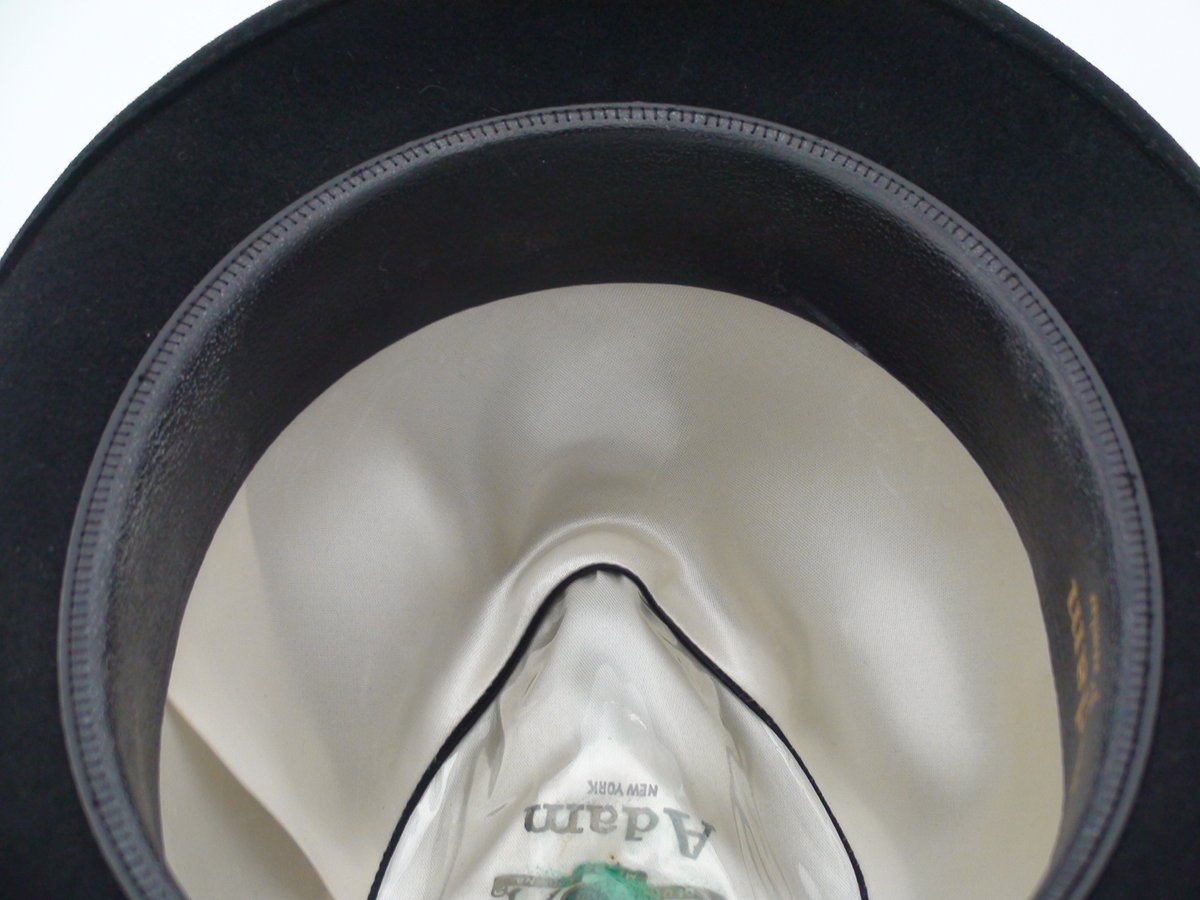 Adam Hats Premier Black Fur Felt Fedora Hat