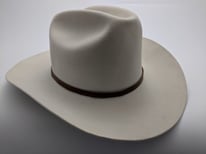 Vintage White Cheyenne 3X Cowboy Hat Size 7 1/8" (57)