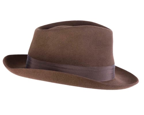 Tonak Brown Fur Felt Fedora Hat