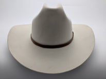 Vintage White Cheyenne 3X Cowboy Hat Size 7 1/8" (57)