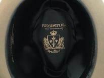 Vintage Resistol 3X Beaver Kitten Finish Bark Fedora Size 7 1/4"