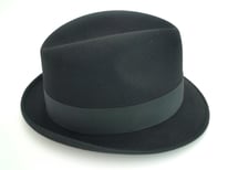 Champ Hats Fedora Kasmir Finish Black Fur Felt Hat