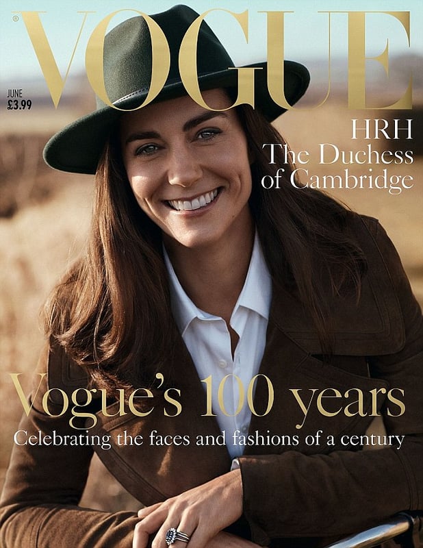 Kate Middleton Poses in a Fedora for the Cover of Vogue Magazine