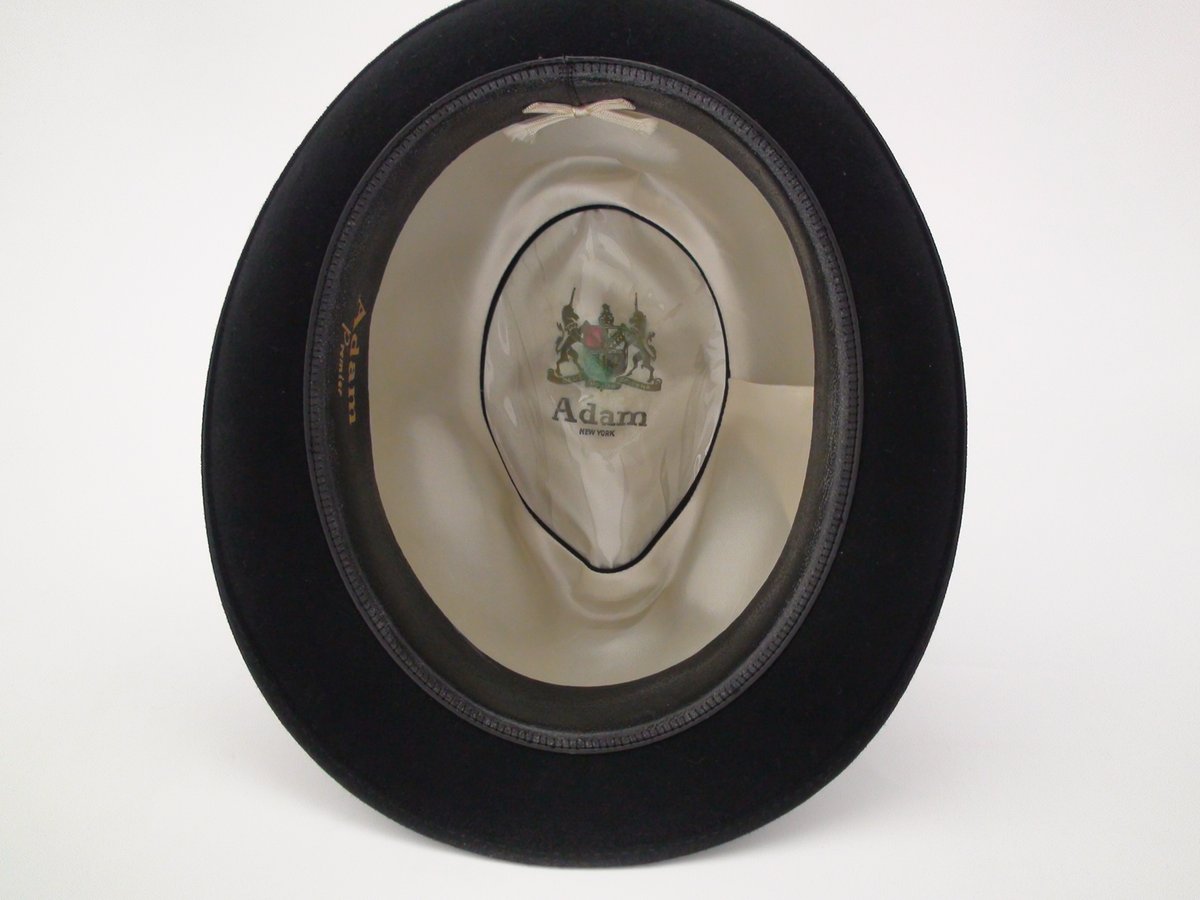 Adam Hats Premier Black Fur Felt Fedora Hat