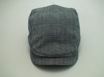 Stetson Herringbone Navy Ivy 100% Cotton Golf Driving Flat Cap