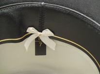 Vintage Biltmore Black 7x Flat Brim Cowboy Hat Size 7" (56)