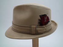 Resistol Self Conforming Tan Suede Fedora Size 7 1/4"