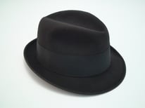 Vintage Premier Quality Knox New York Fedora in Black