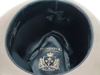 Vintage Resistol 3X Beaver Kitten Finish Bark Fedora Size 7 1/4"