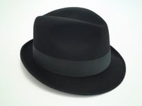 Champ Hats Fedora Kasmir Finish Black Fur Felt Hat