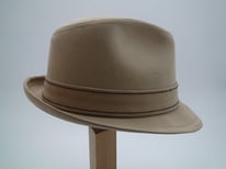Resistol Self Conforming Tan Suede Fedora Size 7 1/4"