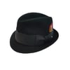 Vintage Adam Fifth Avenue Harvard 40 Black Trilby