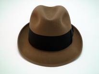 Vintage Resistol 3X Beaver Kitten Finish Bark Fedora Size 7 1/4"