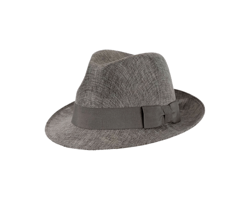 Grey Breezable Canvas Summer Fedora Hat