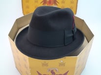 Vintage Premier Quality Knox New York Fedora in Black
