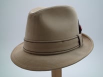 Resistol Self Conforming Tan Suede Fedora Size 7 1/4"