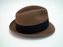 Vintage Resistol 3X Beaver Kitten Finish Bark Fedora Size 7 1/4"