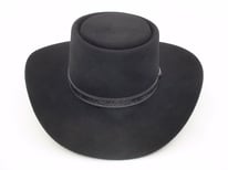 Vintage Black Stetson Revenger 4X Buffalo Felt Cowboy Hat