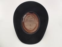 Vintage Black Stetson Revenger 4X Buffalo Felt Cowboy Hat