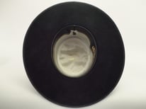 Vintage Biltmore Black 7x Flat Brim Cowboy Hat Size 7" (56)