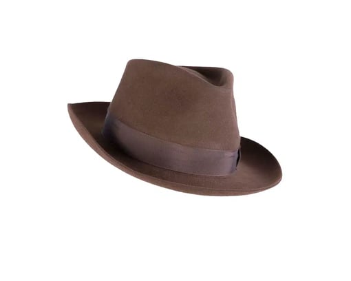 Tonak Brown Fur Felt Fedora Hat