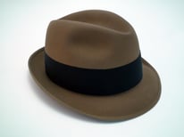Vintage Resistol 3X Beaver Kitten Finish Bark Fedora Size 7 1/4"