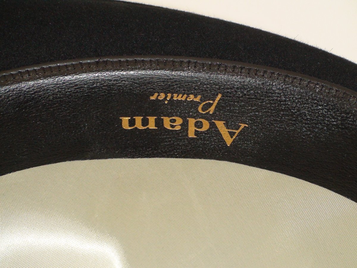 Adam Hats Premier Black Fur Felt Fedora Hat