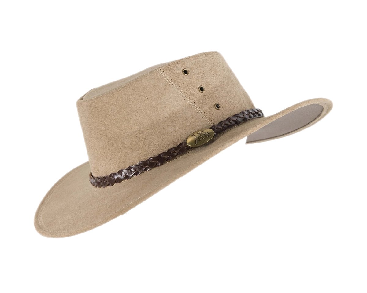 Beige Sand Australian Suede Leather Cooler Jacaru Hat