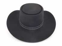 Vintage Black Stetson Revenger 4X Buffalo Felt Cowboy Hat