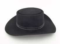 Vintage Black Stetson Revenger 4X Buffalo Felt Cowboy Hat