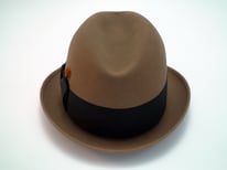 Vintage Resistol 3X Beaver Kitten Finish Bark Fedora Size 7 1/4"