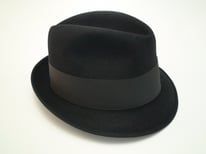 Champ Hats Kasmir Finish Black Fur Felt Trilby Fedora Hat
