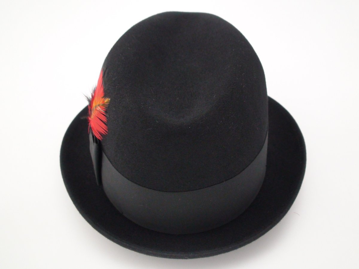 Adam Hats Premier Black Fur Felt Fedora Hat