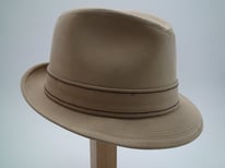 Resistol Self Conforming Tan Suede Fedora Size 7 1/4"