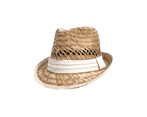 ‘Vanilla Beige’ Natural Rush Straw Fedora Hat